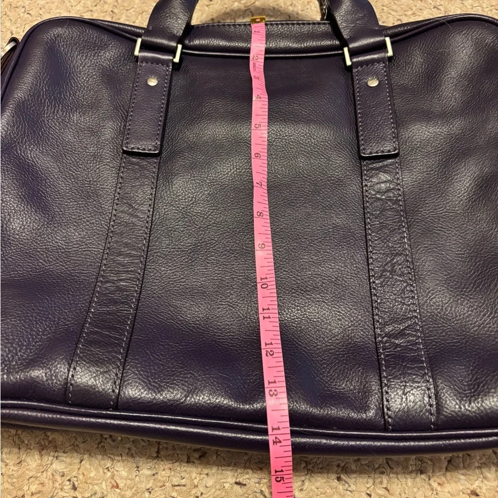 JACK SPADE MENS BLACK PEBBLED LEATHER BRIEFCASE BAG VINTAGE EUC UNISEX